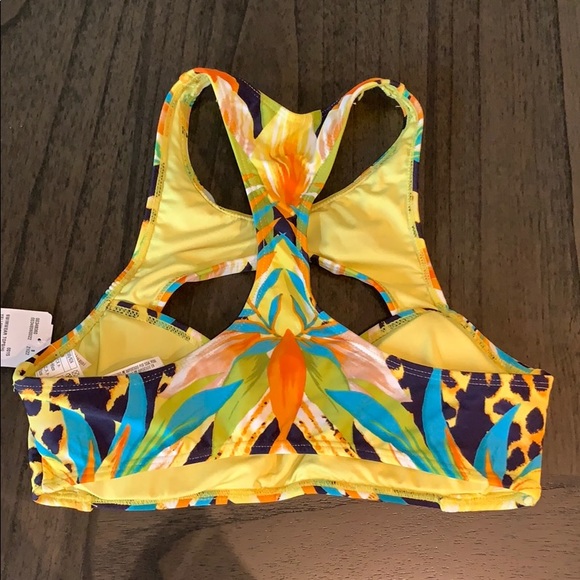 Yellow Racerback Bikini Top - Picture 2 of 2